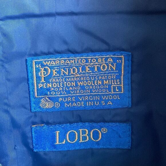 Pendleton LOBO Thinsulate 3M Lined Men’s Jacket ( 100% Pure Virgin Wool ) VTG, L - Picture 6 of 6